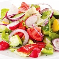 Салат свежий овощной 200 гр.